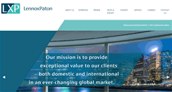 Desktop Screenshot of lennoxpaton.com