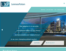 Tablet Screenshot of lennoxpaton.com
